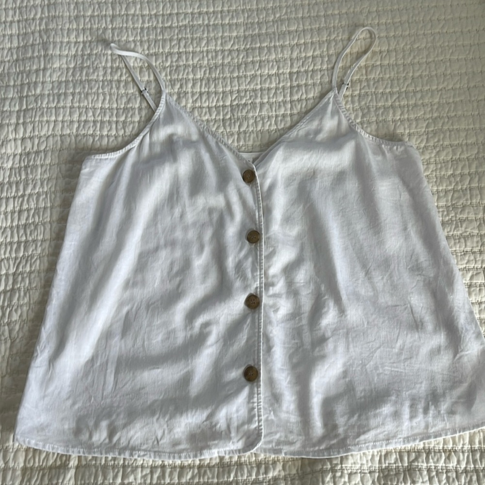 BP white linen cami - size M